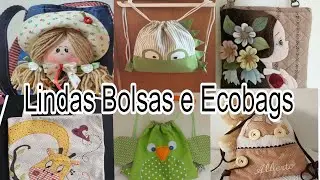Várias Inspirações Com Retalhos e Tecidos/ Bolsas, Mochilas e Ecobags