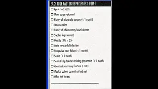 Caprini Risk Score other category