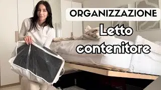 ORGANIZZAZIONE LETTO CONTENITORE ☁️🤍 / Natalia Liberati