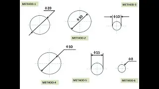 Circles Dimensioning II engineering drawing II