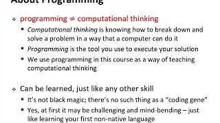 Computer Science Principles 24 - Computing for Good