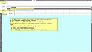 XLDA: Entering data