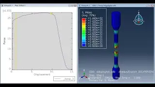 Tensile test using ABAQUS Ductile damage