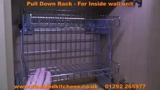 Pull Down Rack - Pull Down Kitchen Shelves - Tel: 01292 265557
