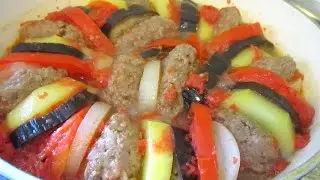 БАКЛАЖАНЫ КАБАЧКИ / ОВОЩИ С МЯСОМ. ЕДА ДИАБЕТИКА / ЕДА ПП