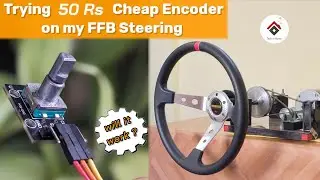 Force Feedback Steering using Cheap Arduino Encoder | DIY Sim Racing Wheel with Low Price Encoder