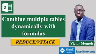 Reduce function in excel to stack tables with VSTACK