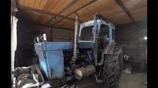 Homemade muffler for a tractor.