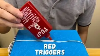 RED triggers using Apple Earphone Mic | Lofi ASMR