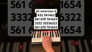 all-american b // follow my ig: jessnotes123 #piano #pianotutorial #pianomusic #oliviarodrigo