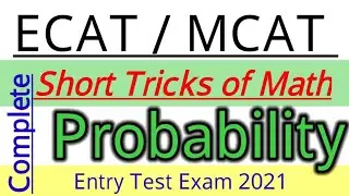 Probability Short tricks Part 2 | NED | DAWOOD | NUST ENTRY TEST | Ecat 2022 | Ned entry test 2022
