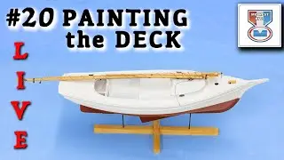Ep.20 - GROUP BUILD - Muscongus Bay Lobster Smack - Midwest KIT - PAINTING the DECK