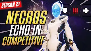 NECROS playing ECHO *HERO 32* IN COMPETITIVE [OVERWATCH SEASON 21]