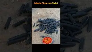 Diwali banduk ki missile ke circle me Chakri | Diwali crackers fun #diwali #fireworks #new