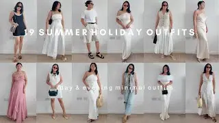 19 petite summer holiday outfits ⎜Day & evening minimal outfits