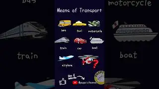 Means of #Transport |#Transportation #vehicles #englishquiz #shorts #dailyenglish #esllearning #esl