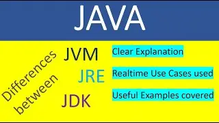 JVM , JDK , JRE - What are the differences and How they are used ?
