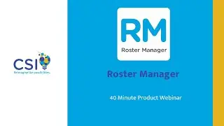 Roster Manager | Product Webinar