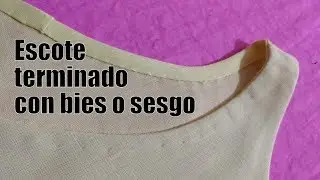 Cómo coser un bies en sisa y escote
