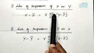 [1] Regression Analysis | Basics | Formula | Lines of Regression Equation | Statistics | Kauserwise