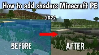 how to add shaders in minecraft pe 1.18 |  for Android and iOS 2022