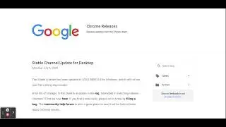 Chrome Releases on Google