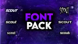 ÜCRETSİZ FONT PACK! - En Çok Kullanılan Fontlar - ScouT