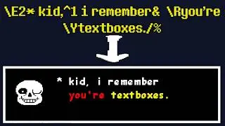 How do UNDERTALE's textboxes work?