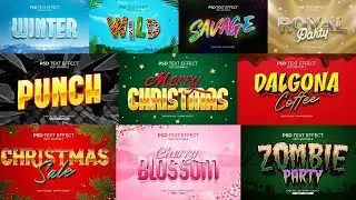2022 3D Text Effect Bundle Part 54 Photoshop Tutorial