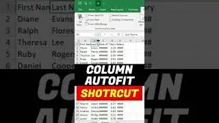 Excel Column Auto Fit SHORTCUT 👌👌🔥🔥