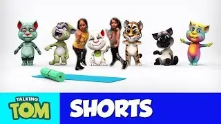 Talking Tom in Real Life | Aerobic | How Talking Tom Settled in our House