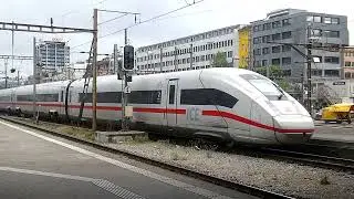 Eisenbahn Railway Station - Züge am Haupt Bahnhof Basel SBB Schweiz - Train trains