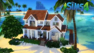 FAMILY BEACH HOUSE 🌴 | Sims4 | Speedbuild | NoCC