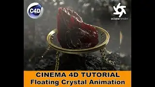 FLOATING CRYSTAL (Cinema 4D - Patreon Tutorial Preview)