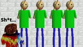 4 BALDIS AT ONCE | Baldis Basics Mod