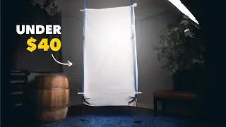 UNDER $40 DIY Diffusion Scrim Setups || Cinematic Lighting
