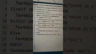IF ELSE IF LADDER_GRADES program