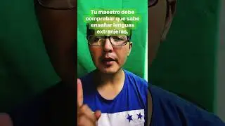 Tu maestro de inglés debe estar certificado.