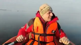 Ловим корюшку с лодки. Открытие сезона жидкой воды.