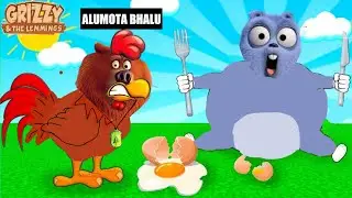 Roblox Grizzly & The Lemmings Become Chicken In Chicken Life Simulator | DIGICRUX GAMERX