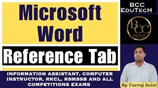How to use Reference Tab in MS Word ||  Word reference tab Hindi Tutorial