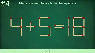 Matchstick Math Puzzle Logic Test Most People Can't Solve