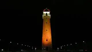 24.03.2018. Ингушетия. Магас. Башня Согласия при ночном освещении + Дворец Президента ( Главы )