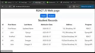 9 REACT Getting Data from Django API (SILENT)