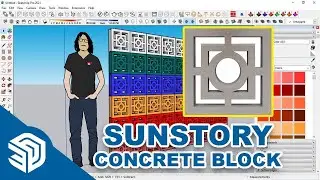 SketchUp 2021 | How to 3D Model Concrete Block Sunstory