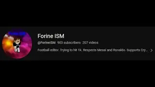 900 subscribers...(plans for 1k milestone)