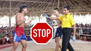 Referee stop the fight 😳😲 - Lethwei Mania