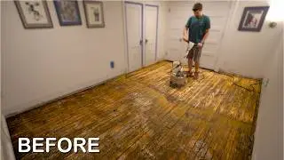 Sand and refinish a hardwood floor yourself