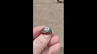 Кольцо "Камелот" с эмалью