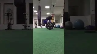 One-handed snatch in scissors 50kg //Рывок в ножницы одной рукой 50кг